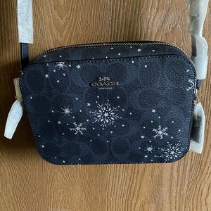 Coach Snowflake mini camera crossbody NWT